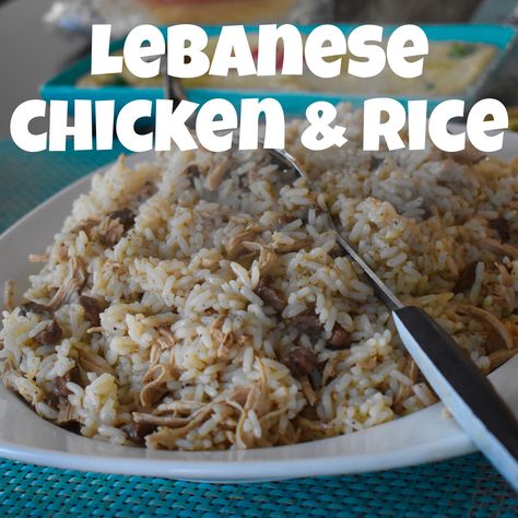 Syrian Chicken And Rice, Arabic Rice And Chicken, Lebanese Rice With Meat, Lebanese Food Traditional Chicken, Egyptian Chicken And Rice, Lebanese Chicken And Rice, Labenese Food, Lebanese Chicken Recipes, Arabic Food Traditional