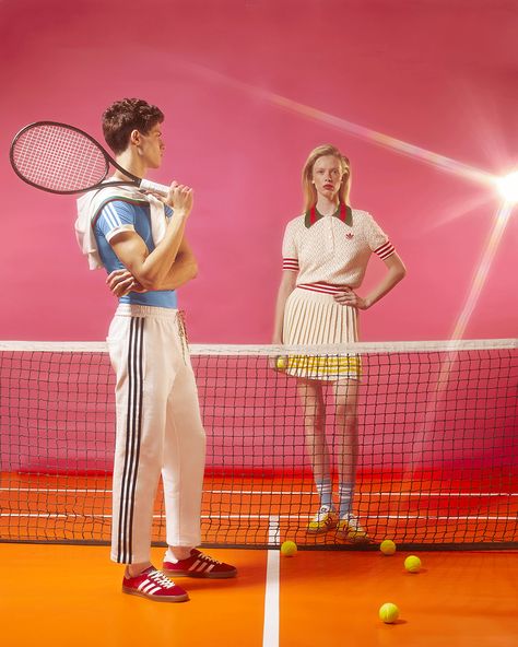 elle mexico - photographer riccardo apostolico - hair daniel manzini Adidas Editorial Photography, Tennis Ground, Gucci Editorial, Tennis Fashion Photography, Adidas Editorial, Tennis Editorial, Nike Editorial, Adidas Photoshoot, Sports Editorial