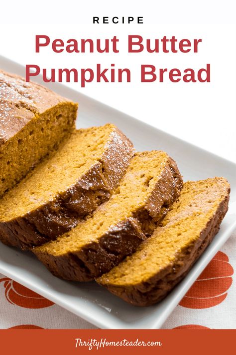 peanut butter pumpkin bread Peanut Butter Bread, Pumpkin Harvest, Peanut Butter Pumpkin, Cheese Maker, Cooking Recipes Healthy, Pumpkin Bread Recipe, Pumpkin Bread, Pumpkin Puree, Bread Recipe