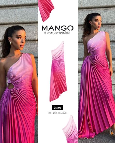 Pink Dress / Wedding Guest Dress / Summer Dress / Pleated Dress / Mango Viral Dress / Mango USA Guest Outfit For Wedding, Pleated Dress Outfit Classy, Pink Dress Wedding Guest, Pink Dress Wedding, Pink Wedding Guest Dress, Pink Wedding Guest Dresses, Viral Dress, Pink Pleated Dress, Pleated Fashion