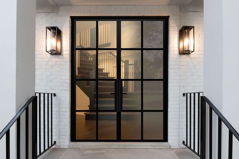 Steel Exterior Doors - Modern Glass Exterior Doors - Custom Doors, Chicago Front Doors at Doors for Builders, Inc. Illinois, Chicago. French Double Doors, Steel Doors Exterior, Custom Entry Doors, Glass Exterior, Metal Front Door, Double Doors Exterior, Doors Metal, Steel Front Door, Modern Exterior Doors