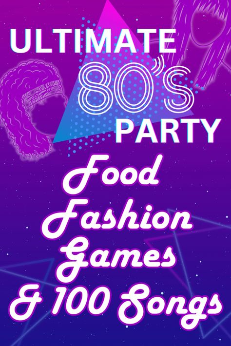 This is the complete ultimate 80s party guide - everything you need is here in this post. You will find 80s party decor, including sub-themes, 80s party food, 80s party songs, 80s party games, and 80s party fashion! Find all the best ideas for a rad 80s party at buttercreamparties.com. 80s Party For 40th Birthday, 80’s Party Game, 80s Theme Party Snacks, 80s And 90s Theme Party, 80s Theme Party Ideas For Adults, 1980s Party Games, 80s Party Ideas Food, 80s Theme Party Games, 1980 Birthday Party Ideas