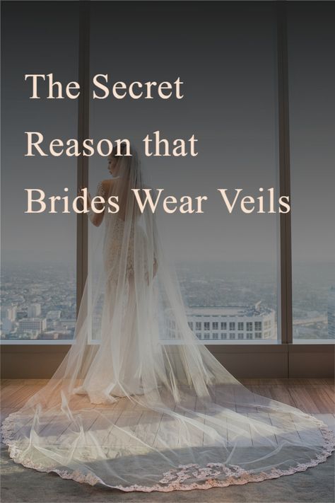 Why do brides wear wedding veils? Are they just trying to make a fashion statement or is there a deeper significance and meaning? How did this tradition start anyways? Brides all around the world have wondered this, and the origins of long wedding veils, short bridal veils, and mid-length veils are actually quite fascinating. Long Wedding Veils, Long Veils Bridal, Short Veils Bridal, Wedding Veils Short, Long Veil Wedding, Bride Veil, Long Veil, Family Legacy, Bridal Veils