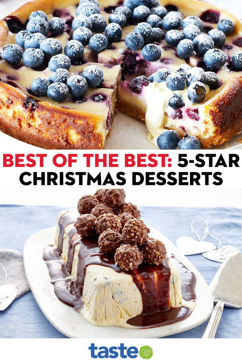 Christmas Dinner Party Desserts, 5 Ingredients Desserts, Christmas Platter Desserts, Christmas Dessert Recipes Fancy, Xmas Desserts Ideas, Christmas Desserts Fancy, Australian Christmas Desserts, Christmas Dinner Dessert, Christmas Eve Recipes