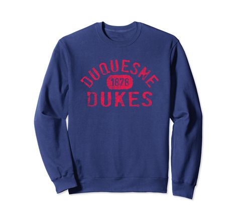 PRICES MAY VARY. Officially Licensed Duquesne University apparel. Show your support for the Dukes with this Duquesne logo apparel! The soft material and digitally printed logo make this a great addition to any Duquesne Dukes apparel collection! Wear this fan favorite Duquesne Dukes apparel to the big game or just hanging out around the house. The unique vintage logo will let everyone know your affiliation with Duquesne University! 8.5 oz, Classic fit, Twill-taped neck Duquesne University, University Apparel, Logo Sweatshirt, Clothing Logo, Big Game, Luxury Store, Vintage Logo, Vintage Sweatshirt, Pharmacy Gifts