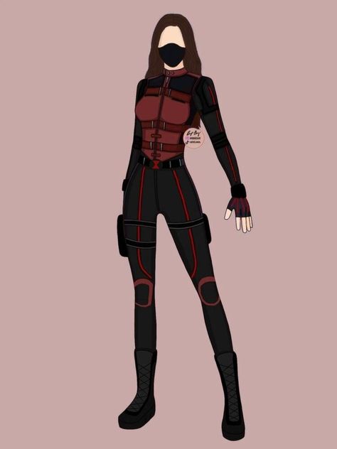 Shifting Suits Mcu, Superhero Design Costume, Red Superhero Costume, Red Hero Suit Design, Hydra Suit Female, Red Black Widow Suit, Mcu Oc Suit, Woman Superhero Suit Design, Oc Superhero Outfit