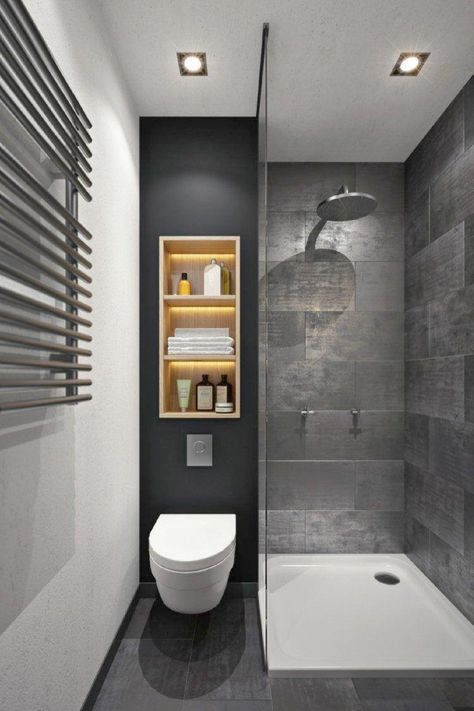 Small Bathroom Ideas  #Small #Bathroom #Ideas #Remodel #bathroomdesignideas تصميم دورة مياه, Drømme Bad, Design Interior Baie, Minimalist Small Bathrooms, Bilik Air, Bilik Mandi, Bathroom Storage Solutions, Small Bathroom Makeover, Bathroom Remodel Designs