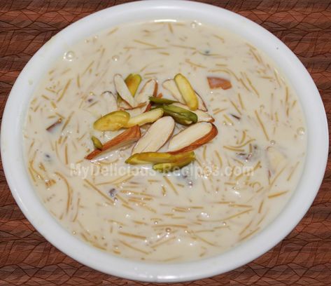 vermicelli kheer | Sevaiyan kheer Sevaiyan Kheer, Sheer Khurma, Vermicelli Recipes, Veg Recipes Of India, Home Images, Kheer Recipe, Indian Dessert, Indian Cooking Recipes, Sweet Dishes Recipes