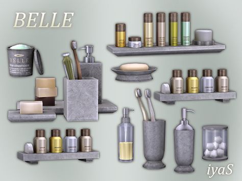 Belle. Sims 4 Includes 9 decorative items for bathroom. Category: Decorative - Clutter. Download Get your Sims 2 version here . G... Sims Decoration, Ts4 Mod, Sims4 House, Furniture Cc, Sims 4 Tsr, Sims 4 Kitchen, Resource Furniture, Mod Furniture, Muebles Sims 4 Cc