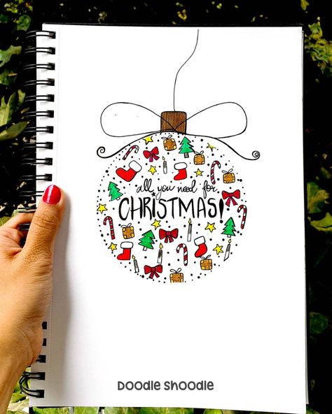 25 Easy Christmas Doodles You Can Draw Christmas Card Easy Drawing, Christmas Drawings Easy For Kids, Cartoon Christmas Drawings, Christmas Poster Drawing, Christmas Drawings Art Sketch, Christmas Doodles Easy, Easy Christmas Doodles, Christmas Decorations Drawings, Christmas Card Decorations