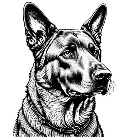 Dutch Shepherd Belgian Malinois Drawing, Malinois Drawing, Dutch Shepherd Dog, Dutch Shepherd, Eagle Painting, Belgian Shepherd, Belgian Malinois, Beautiful Locations Nature, Stencils Wall