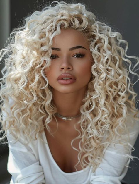 Explore Stunning Long Curly Hairstyles for Every Occasion Long Curly White Hair, Trendy Curly Haircuts, Curly Hair Models, New Curly Hairstyles, Photos For Summer, Curly Hair With Highlights, White Curly Hair, Curly Bob Haircut, Soft Curl Hairstyles