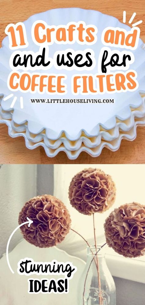 Discover creative and practical ways to use coffee filters beyond your morning brew. From unique crafts to household hacks, this guide is packed with ideas that will surprise you. Learn how to make beautiful flowers, create fun projects for kids, and even clean your home using coffee filters. Crafts With Coffee Filters, Diy Coffee Filter Crafts, Coffee Filter Art Projects, Coffee Filters Diy, Coffee Filter Uses, Coffee Filter Flowers Diy, Coffee Filter Art, Coffee Filter Paper, Coffee Filter Flowers