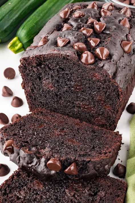 Moist Chocolate Zucchini Bread, Chocolate Chocolate Chip Zucchini Bread, Chocolate Chip Zucchini Bread Recipe, Chocolate Zucchini Bread Recipes Moist, Chocolate Zucchini Recipes, Chocolate Zucchini Bread Recipes, Zucchini Bread With Applesauce, Zucchini Chocolate Chip Bread, Zucchini Bread Chocolate