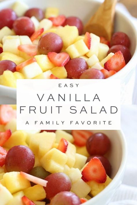 Easy Healthy Fruit Salad, Fruit For Parties Ideas, Fruit Salad For Brunch Breakfast Recipes, Fruit Salad For School Lunch, Fruit Salad That Keeps, Fruit Salads For Easter, Easy Fruit Ideas For Party, Easy Easter Fruit Salad, Apple Fruit Salad Recipe Easy