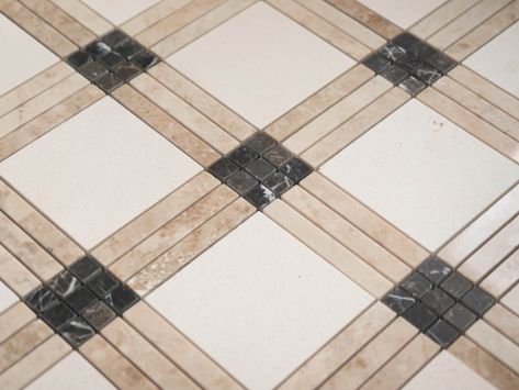 Travertine Floor Pattern, Art Deco Flooring, Floor Pattern Design, Limestone Floor, Brown Tile, Outdoor Paving, Limestone Flooring, Brown Marble, Encaustic Cement Tile