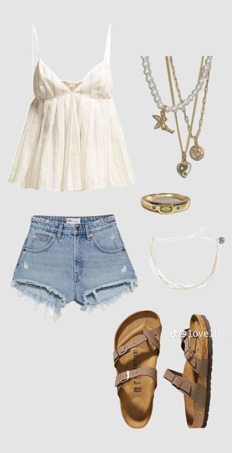 Vacation Clothes Aesthetic, Country Club Summer Outfit, Outfit Inspired 2023, Beach Vibe Outfit For Women, 2024 Spring Summer Outfits, Vsco Summer Outfits 2019, Where To Get Cute Clothes Shops, Beach Living Outfits, Cute Summer Outfits Vacation