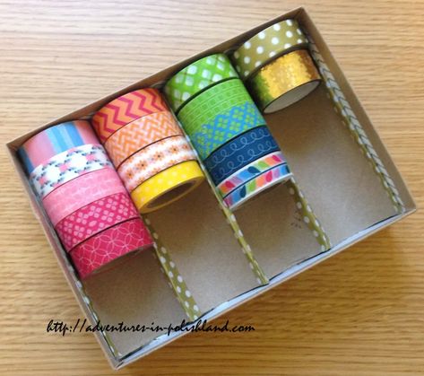 Diy Washi Tape Storage, Diy Stationery Storage, Studio Hacks, Diy Craft Room Storage, Diy Washi Tape, Washi Tape Storage, Craft Organisation, Room Storage Diy, Tape Storage