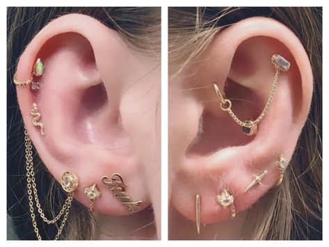 Forward Helix Chain, Piercing With Chain, Helix Chain, Forward Helix Piercing, Forward Helix, Septum Clicker, Smart Auto, Helix Piercing, Shopping Websites