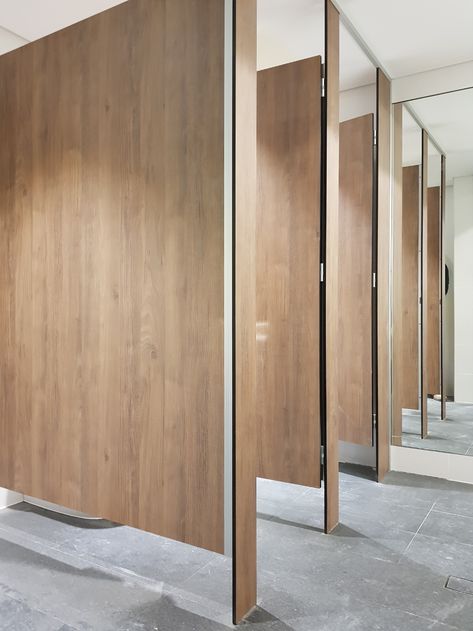 Toilet Partition Design, Public Restroom Design, Commercial Bathroom Designs, Ladies Bathroom, Compact Laminate, Toilet Cubicle, Clubhouse Design, Commercial Bathroom, Washroom Accessories