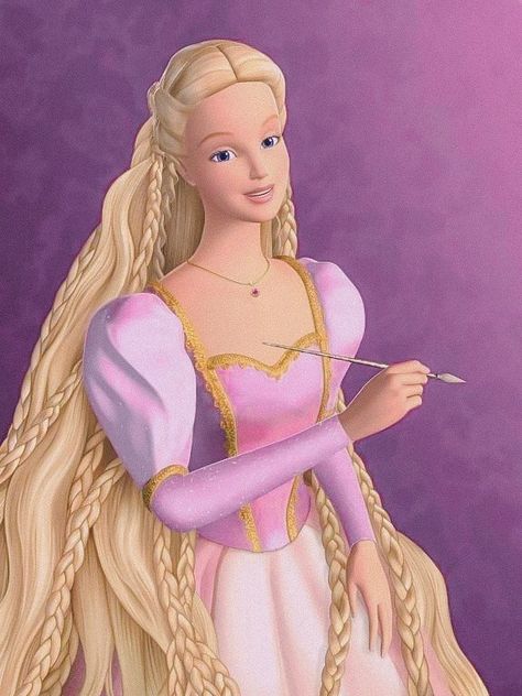 Barbie Movies List, Barbie Rapunzel, Barbie Nostalgia, Iconic Movie Characters, Cute Twitter Headers, Disney Princesses And Princes, Barbie Cartoon, Princess Pictures, The 2000s