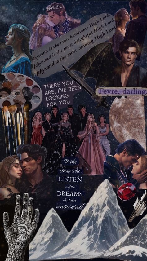 Acotar Wallpaper Collage, Acotar Shuffle, Acotar Aesthetic Collage, A Court Of Mist And Fury Wallpaper, Acotar Lockscreen, Acotar Collage, Acotar Cover, Acotar Wallpaper, Acotar Aesthetic