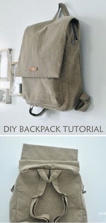 Bags To Sew And Sell, Free Backpack Sewing Pattern, Diy Backpack Tutorial, Bjd Accessories, Diy Backpack Pattern, Pretty Backpacks, Projek Diy, Tas Denim, Backpack Pattern Sewing