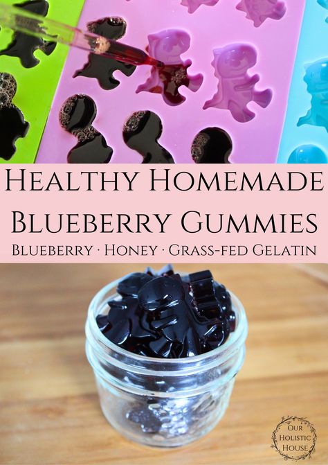 This easy homemade gummies recipe uses simple ingredients to whip up a nourishing tasty treat for the whole family. This basic recipe allows you to make your own gummy bears, providing a healthier alternative to store-bought options that contain artificial flavors and additives. Blueberry Gummies Recipe, Blueberry Gummies, Quick Foods, Homemade Gummy Bears, Healthy Gummies, Gummy Snacks, Homemade Gummies, Healthy Fruit Snacks, Grass Fed Gelatin