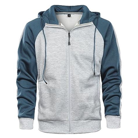 Mens Fleece Jacket, Hoodies Men Style, Quality Hoodies, Color Block Jacket, Hoodie Coat, Winter Sweatshirt, Sports Shorts, Hoodies For Men, Zip Up Hoodies