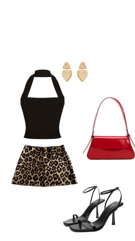 Summer outfit, going out leopard skirt Cheetah Mini Skirt Outfit, Leopard Print Mini Skirt Outfit, Going Out Outfits Skirt, Leopard Mini Skirt Outfit, Leopard Print Skirt Outfit, Summer Going Out Outfit, Printed Skirt Outfit, Leopard Print Mini Skirt, Short Skirts Outfits