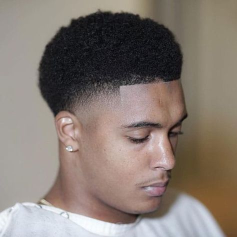 Afro Taper Fade Haircut | Men's Hairstyles + Haircuts 2019 Top Fade Haircut, Temp Fade Haircut, Hairstyles For Teenage Guys, Hairstyle Bridesmaid, Types Of Fade Haircut, Black Haircut Styles, Best Fade Haircuts, Afro Fade, Trendy We Fryzurach