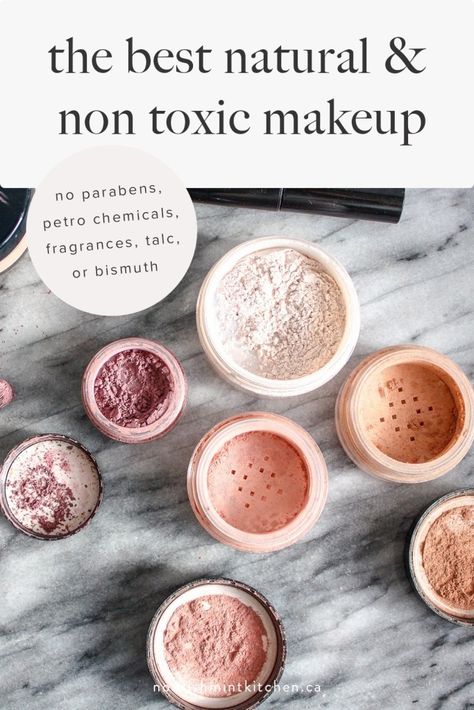 The best natural and non-toxic makeup for sensitive skin. This mineral based makeup feels good and looks amazing – with light to medium coverage. Non Toxic Eyeshadow, Makeup For Sensitive Skin, Non Toxic Makeup Brands, Eco Makeup, Chemical Free Makeup, Toxic Makeup, Essential Oil Starter Kit, Sustainable Skincare, Eco Friendly Makeup