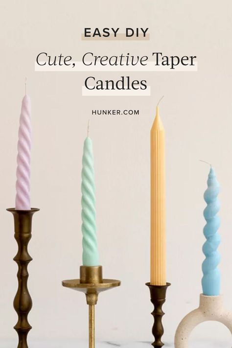 How To Make Tapered Candles, Making Taper Candles, Diy Tapered Candles, How To Make Candle Sticks, How To Make Taper Candles, Diy Candlesticks, Diy Taper Candle Holders, Candle Booth, Diy Taper Candles