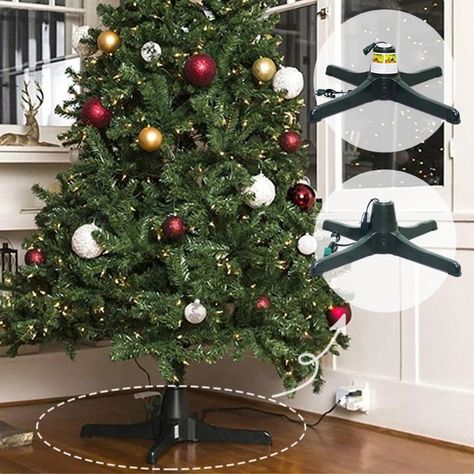 Adjustable Christmas Tree Stand Plastic Rotatable Xmas Tree Stand 360 Degree Turning Stand for Up To Rotating Christmas Tree Stand, Xmas Tree Stand, Rotating Christmas Tree, Xmas Tree Stands, Tree Base, Christmas Tree Stand, Artificial Tree, Tree Stand, Xmas Tree