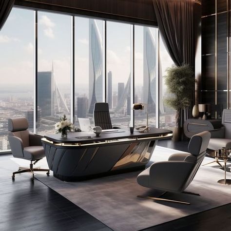 Previous Modern Ceo Office, Dream Office Luxury, Ceo Office Interior Design, Ceo Office Interior, Ceo Office Design Luxury Modern, Ceo Office Design Luxury, Executive Office Design Interior, Ceo Office Design, Modern Office Design Inspiration