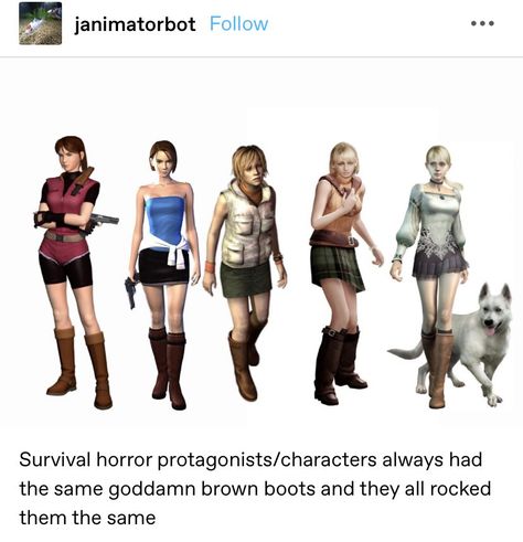 Horror Game Characters, Game Protagonist, Horror Video, Fatal Frame, Horror Video Games, Retro Horror, Silent Hill, Game Characters, Gaming Memes