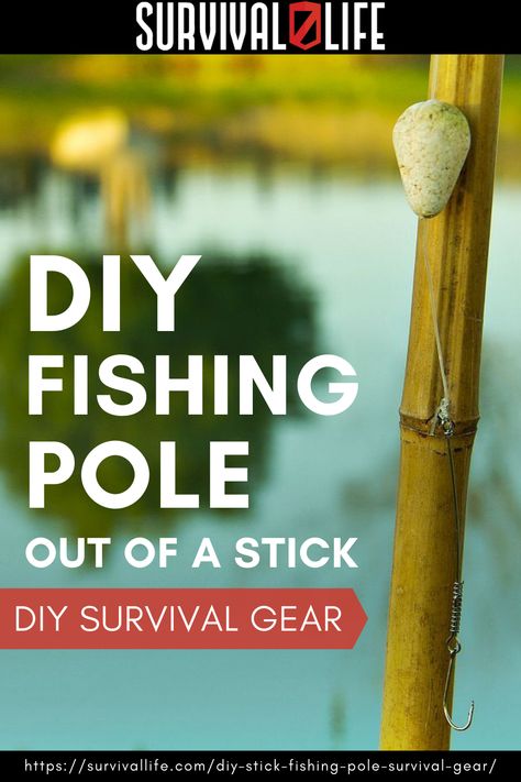 This DIY fishing pole is probably the easiest thing you’ll ever get to a DIY tutorial. Just in case you don’t have any sort of background in fishing, this definitely will help you out! #DIYfishingpole #fishingpole #fishingstick #fishingtips #fishingtechniques #fishingequipment #fishing Diy Fishing Pole, Diy Fishing Gear, Diy Fishing Rod, Survival Fishing, Diy Survival, Stick Diy, Diy Fishing, Fishing Diy, Walleye Fishing