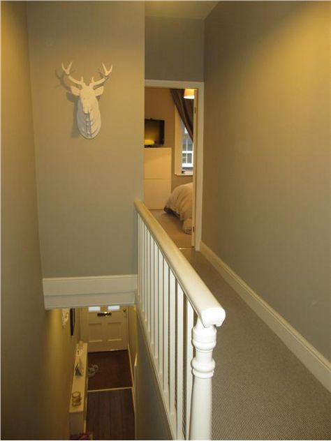 Farrow and Ball Hardwick White in yellowish artificial light Hardwick White Hallway, Hardwick White Farrow And Ball Hallway, Farrow And Ball Hardwick White, Hallway Upstairs, Hardwick White, Country Kitchen Countertops, Ball Inspiration, White Hallway, Farm Door