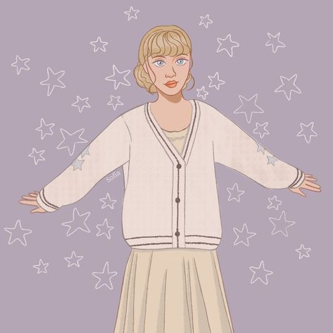 Cardigan Drawing Taylor Swift, How To Draw Cardigan, Cardigan Drawing, Themed Outfits, Making Ideas, Taylor Swift, Digital Drawing, Swift, Sketch Book