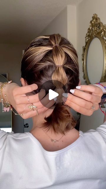 How To Make Braids For Short Hair, French Braid Styles For Short Hair, Easy Plaits Hairstyles Short Hair, Easy Style For Short Hair, Cute Golf Hairstyles Short Hair, Easy Bubble Hairstyles, Bubble Braid Single, Short Hair Bubble Pony, Cute Ways To Pull Back Short Hair