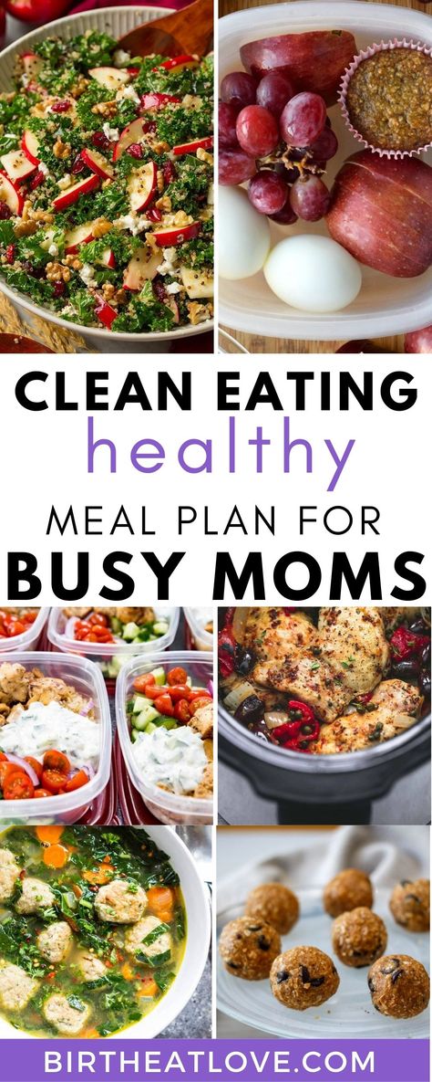 Simple Clean Eating Meal Plan, Healthy Weekly Meal Plan, Healthy Meal Plan, Healthy Recipes Clean, Clean Eating Recipes For Dinner, Healthy Food Recipes Clean Eating, Clean Eating Meal Plan, Easy Clean Eating, Weekly Meal Plan