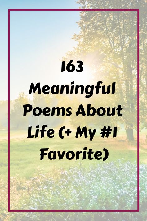 Here are my favorite poems about life. From motivational poems about life to poems about happiness in life. Find the best poems about life here! Powerful Poems Wisdom, The Train Of Life Poem, Short Powerful Poems, Inspirational Poems Motivation, Short Poems On Life Inspiration, Poems On Life Inspiration Poetry, Poems On Life Feelings, Inspiring Poems About Life, Poems On Life Inspiration