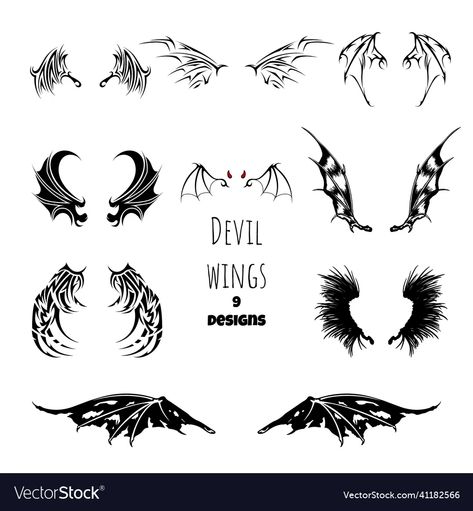 Demon Wings Tattoo, Devil Wings Tattoo, Angel Devil Tattoo, Angel Y Diablo, Wing Tattoos On Back, Alas Tattoo, Devil Wings, Backpiece Tattoo, Demon Wings