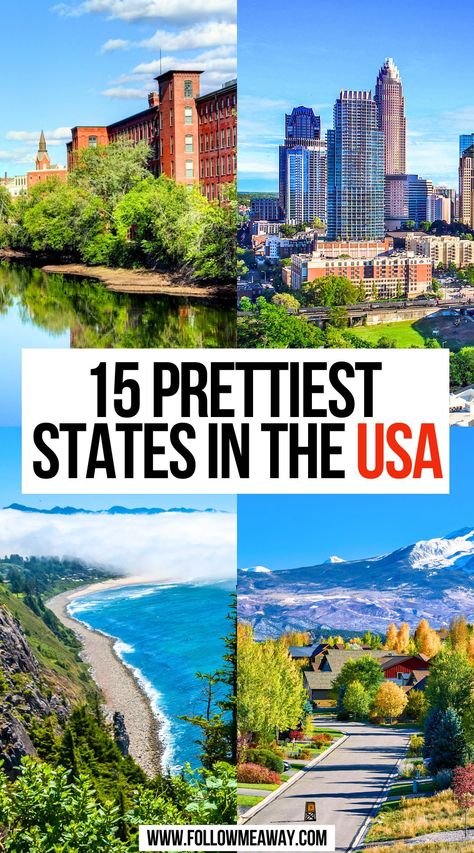 15 Prettiest States in The USA Best States To Visit In The Us, Top Vacation Destinations U.s. States, Best Cities To Visit In Usa, Cool Places To Visit In The Us, Places To Visit In The Us, Places To Travel In The Us, Us Vacation Destinations, Travel The Us, Usa Vacation Destinations