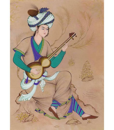 Persian Miniature Art, Persian Miniature Painting, Ancient Persian Art, Persian Painting, Persian Art Painting, Persian Miniature, Illumination Art, Ancient Persian, Miniature Portraits