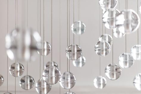 10 Easy Pieces: Glamorous Glass Globe Chandeliers - Remodelista Bocci Lighting, White Canopy, Crystal Pendant Lighting, Cast Glass, Glass Globes, Multi Light Pendant, Light Emitting Diode, Suspension Design, Contemporary House Design