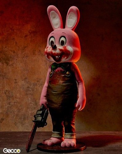 Amazing Robbie the Rabbit sculpture with chainsaw Robbie The Rabbit, Silent Hill 3, Silent Hill 2, Horror Video Games, Suspense Thriller, Silent Hill, The Rabbit, Trading Cards Game, Belize