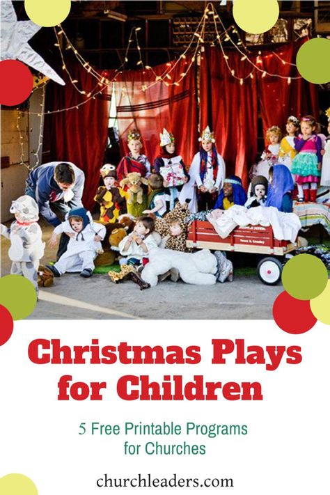 Christmas Plays For Kids, Play Scripts For Kids, Kids Church Christmas, Skits For Kids, Christmas Concert Ideas, Christmas Skits, Christmas Drama, Christmas Plays, Church Christmas Party