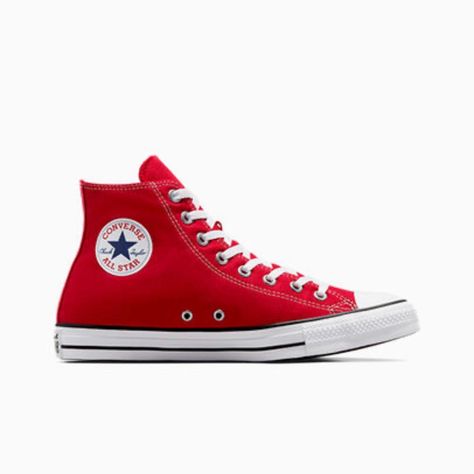 These Shoes Have Barely Been Worn And Are Practically Brand New!! They’re Comfortable And Stylish! I Love Them And I Know You Will Too. Orange Converse Lyst, Miss Matched Converse, Converse Rouge, Red Chucks, Custom Chuck Taylors, Red High Tops, Blue Converse, Basket Noir, Red Converse