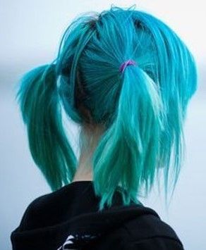 Blue Hair in Pigtails♡ #Hairstyle #Dyed_Hair #Beauty Look Grunge, Hair Color Blue, Hair Dye Colors, Dye My Hair, Hair Reference, Hair Inspo Color, Dream Hair, Grunge Hair, 영감을 주는 캐릭터